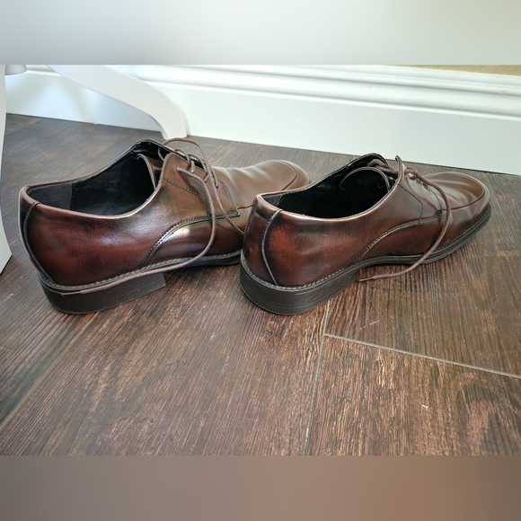 Men\'s Kenneth Cole  Sim Plicity Le Brown Oxford Dress Shoes IOB Box, Size 11